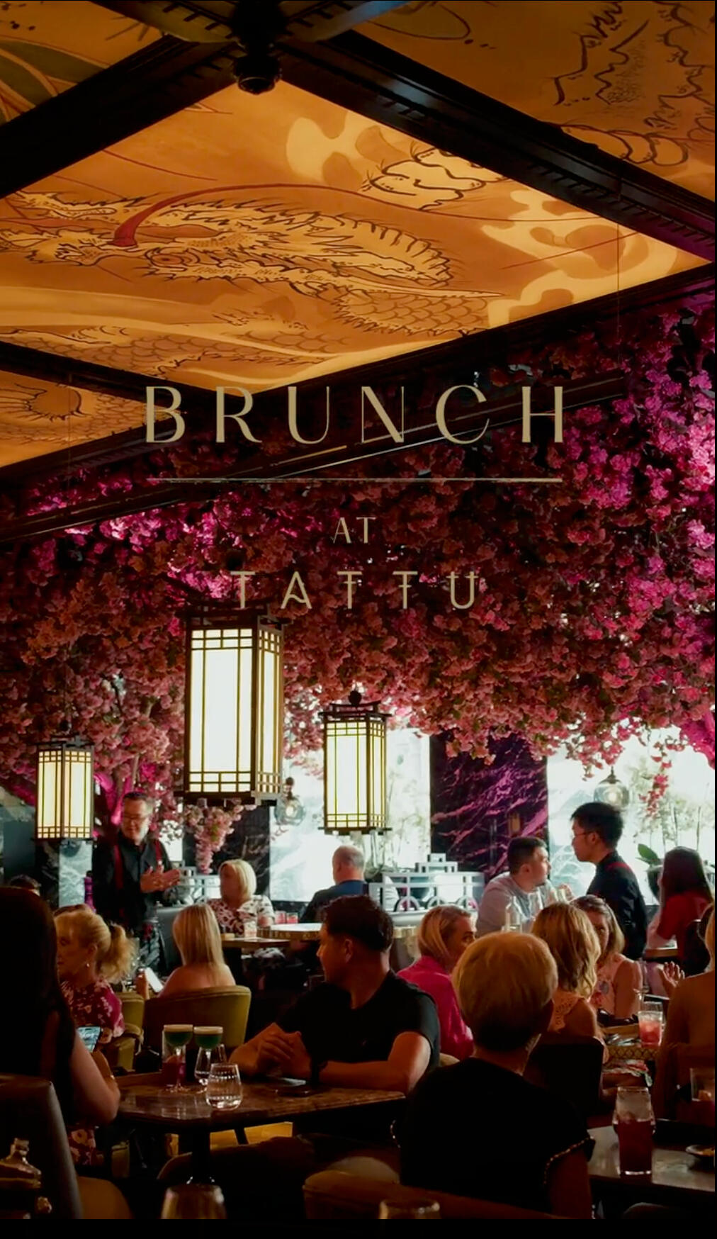 Brunch at Tattu A shot from the Tattu promotional video